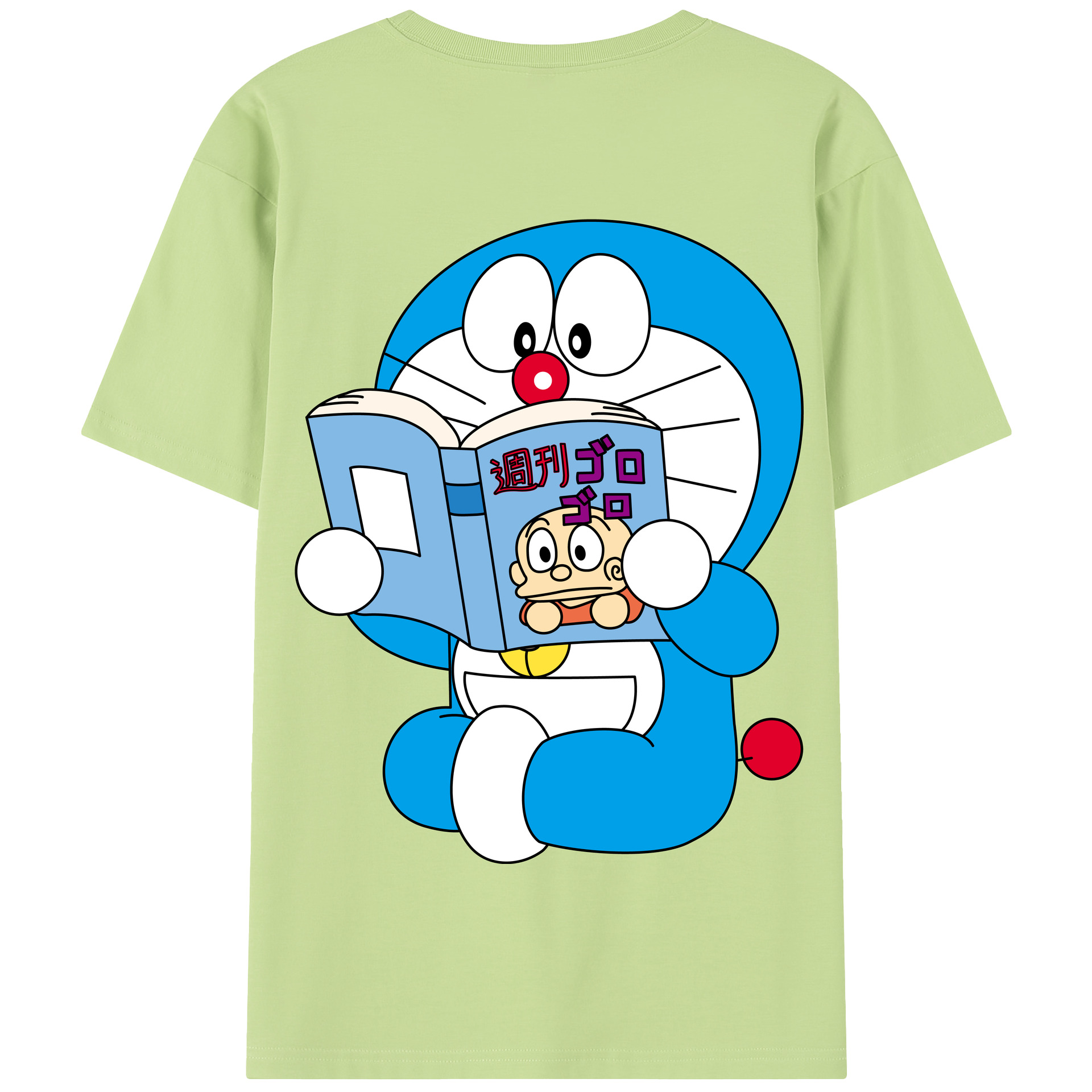 （画像用） ドラえもん Doraemon 綿100％半袖Tシャツ（背面プリント）